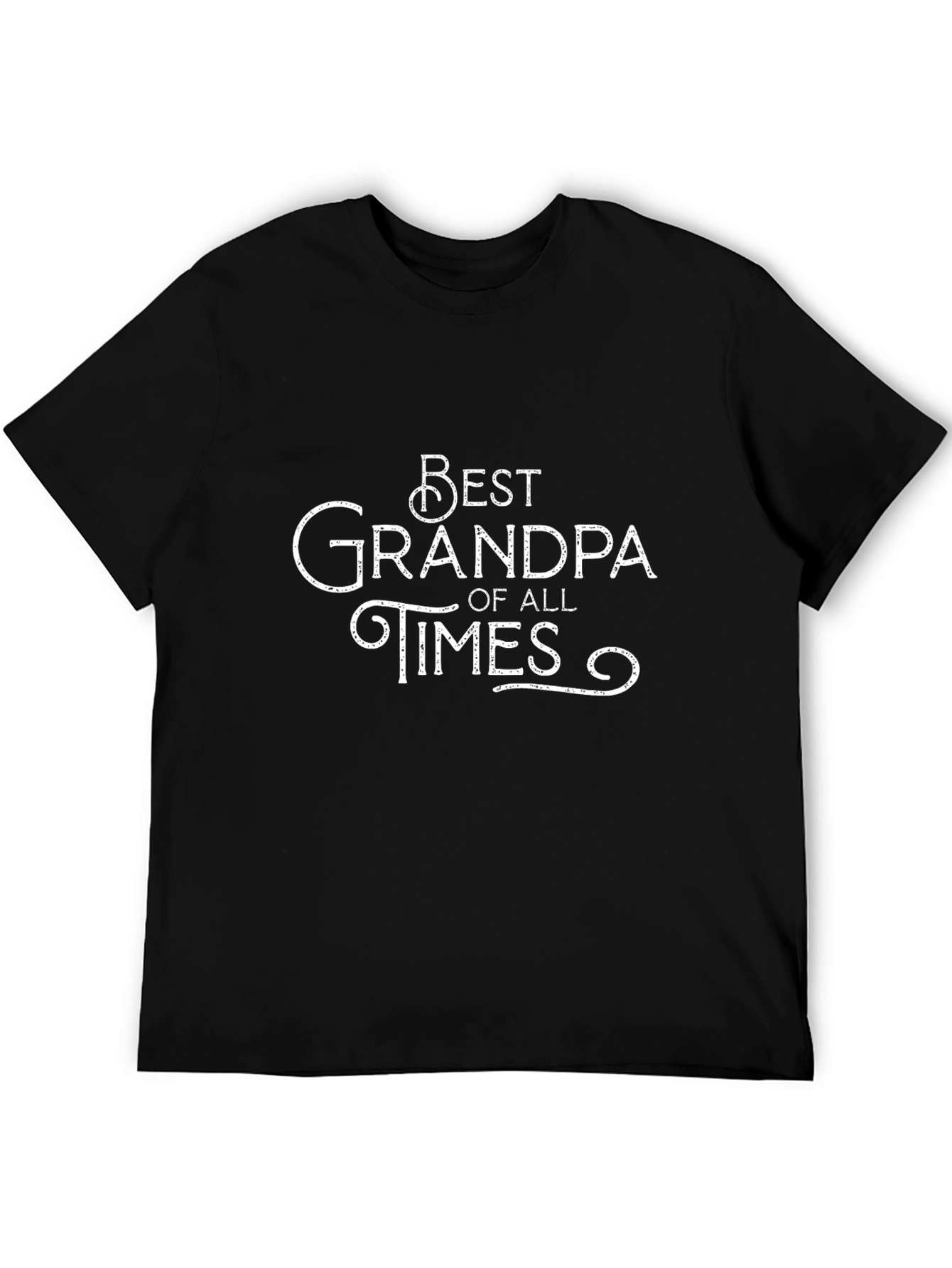 Best Grandpa of All Times T-Shirt - Black