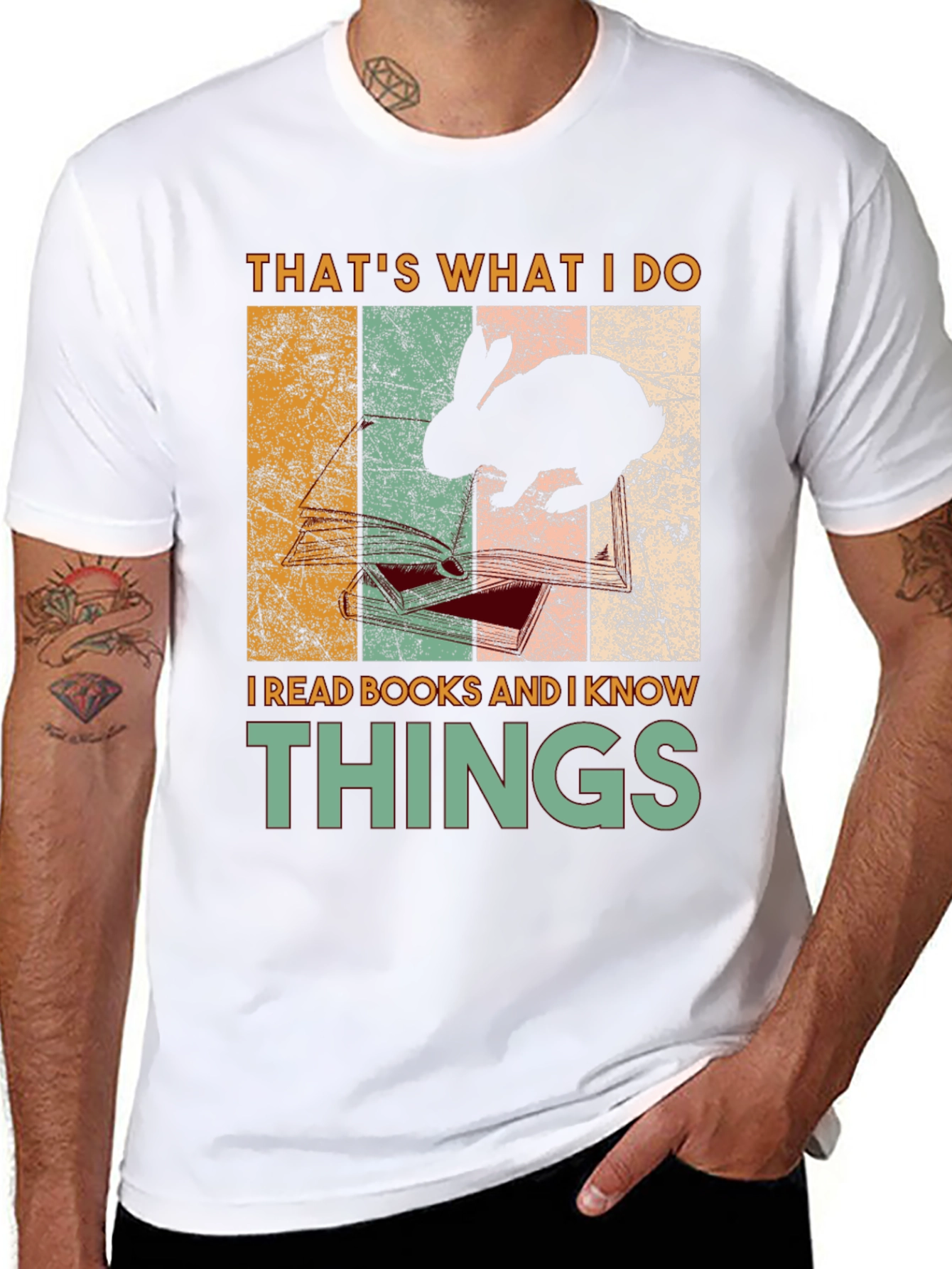 Thats What I Do I Read Books Rabbit T-Shirt