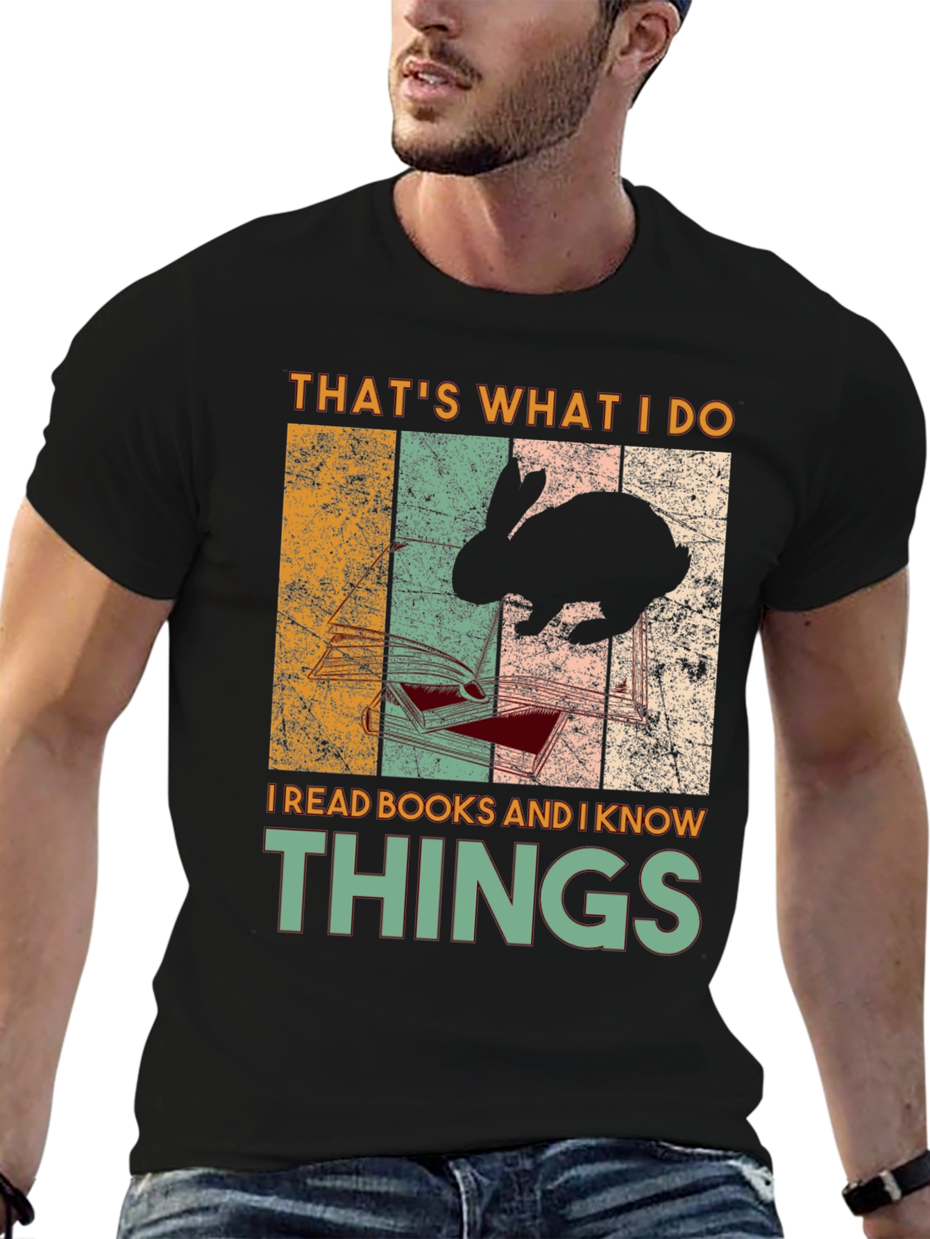 Thats What I Do I Read Books Rabbit T-Shirt