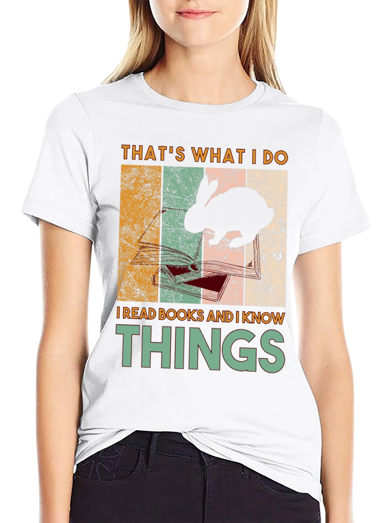 Thats What I Do I Read Books Rabbit T-Shirt