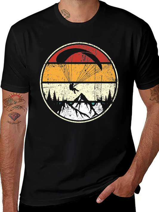 Vintage Paragliding Mountain T-Shirt
