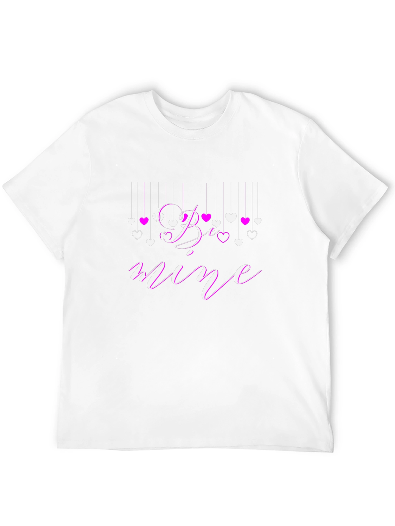 Be Mine Valentines Day Graphic Tee - Black