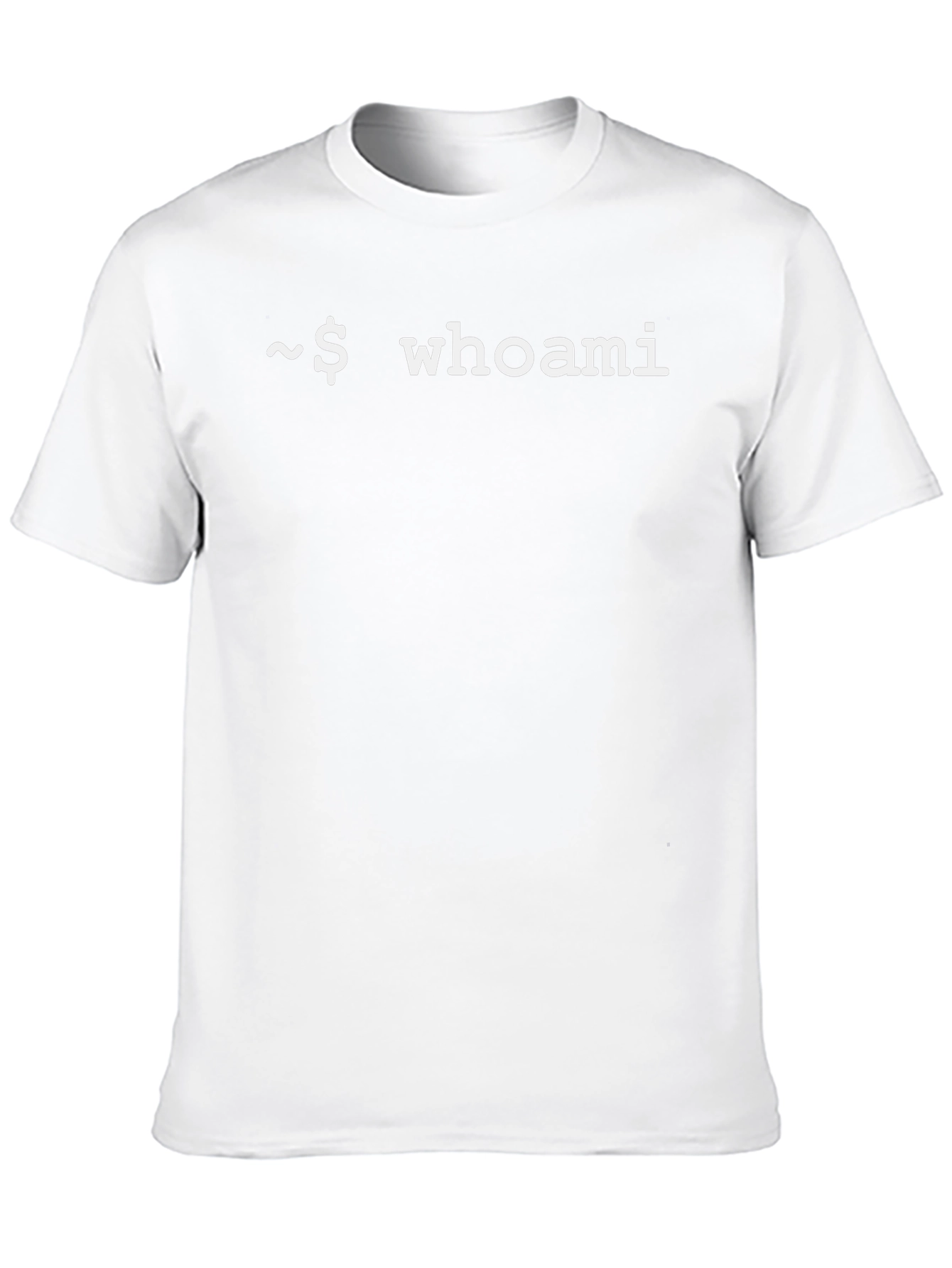 Whoami Black T-Shirt - Geeky Programmer Tee