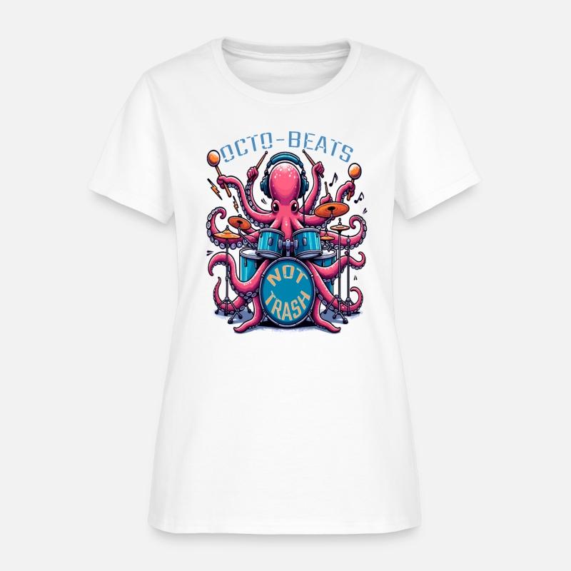 Octo Beats Not Trash, Eco Friendly Octopus Drummer