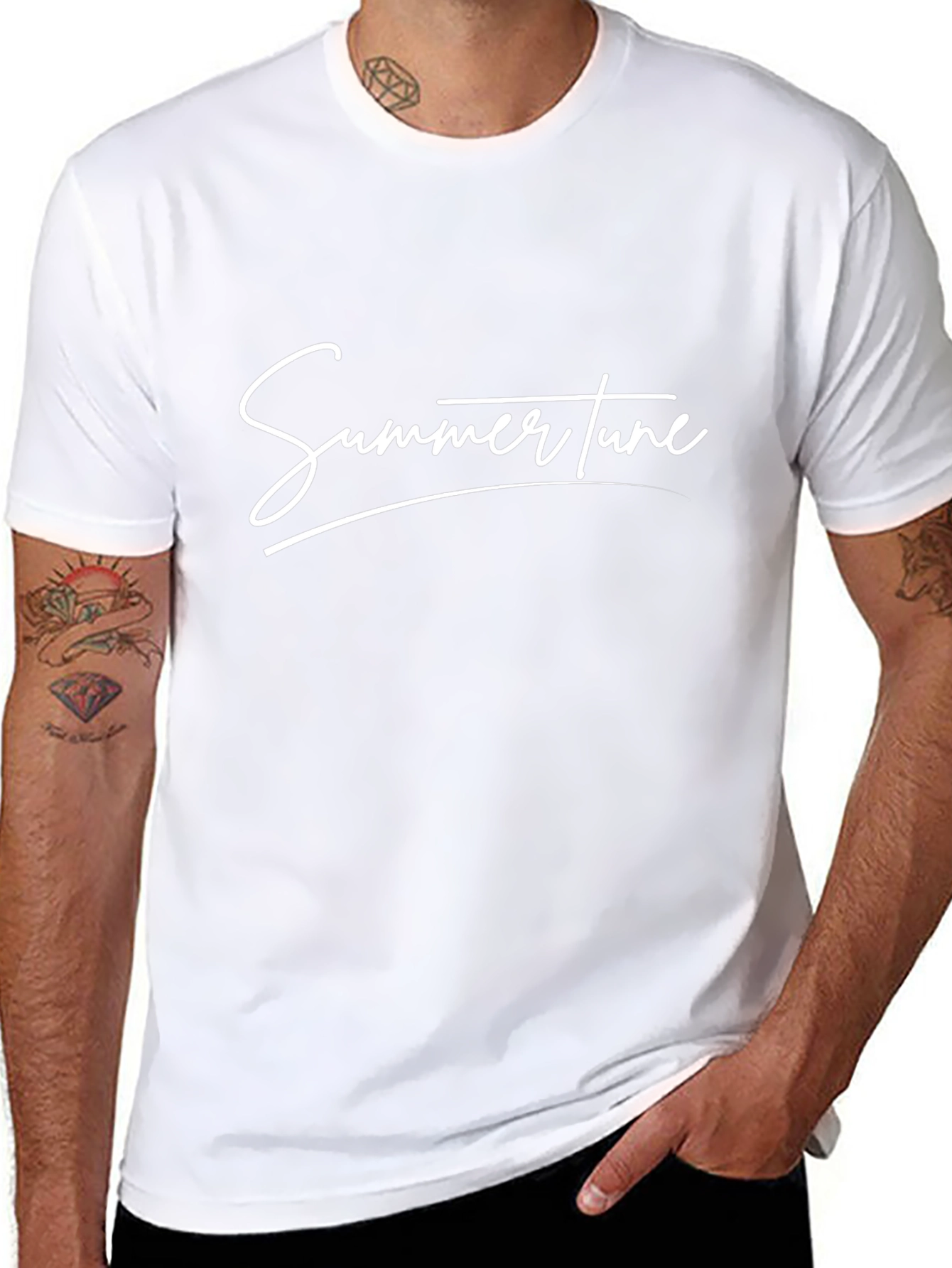 Summer Tune Black T-Shirt