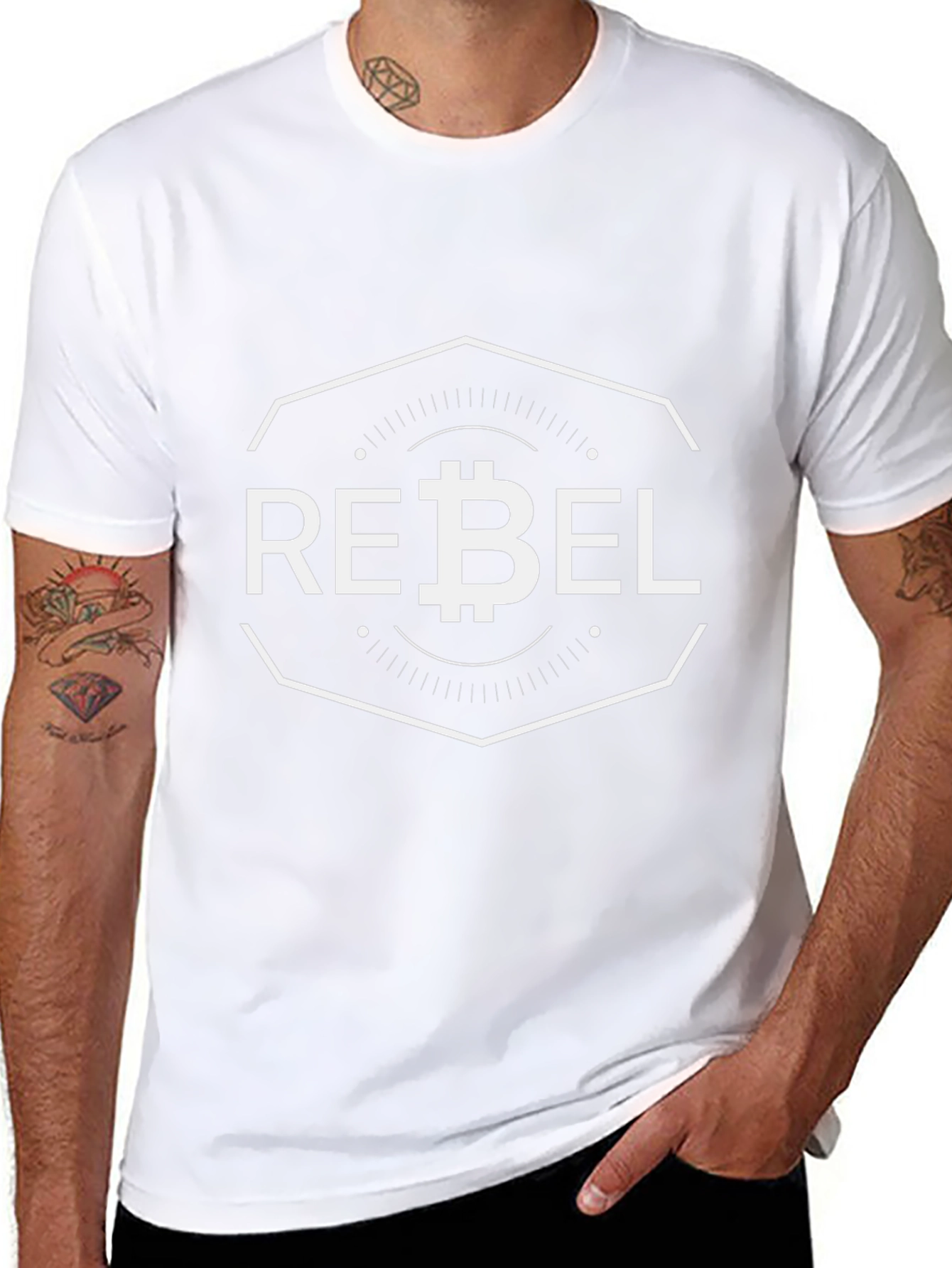 Bitcoin Rebel Graphic Tee - Crypto Enthusiast T-Shirt