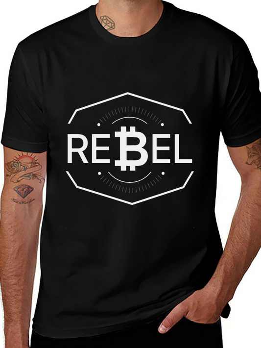 Bitcoin Rebel Graphic Tee - Crypto Enthusiast T-Shirt