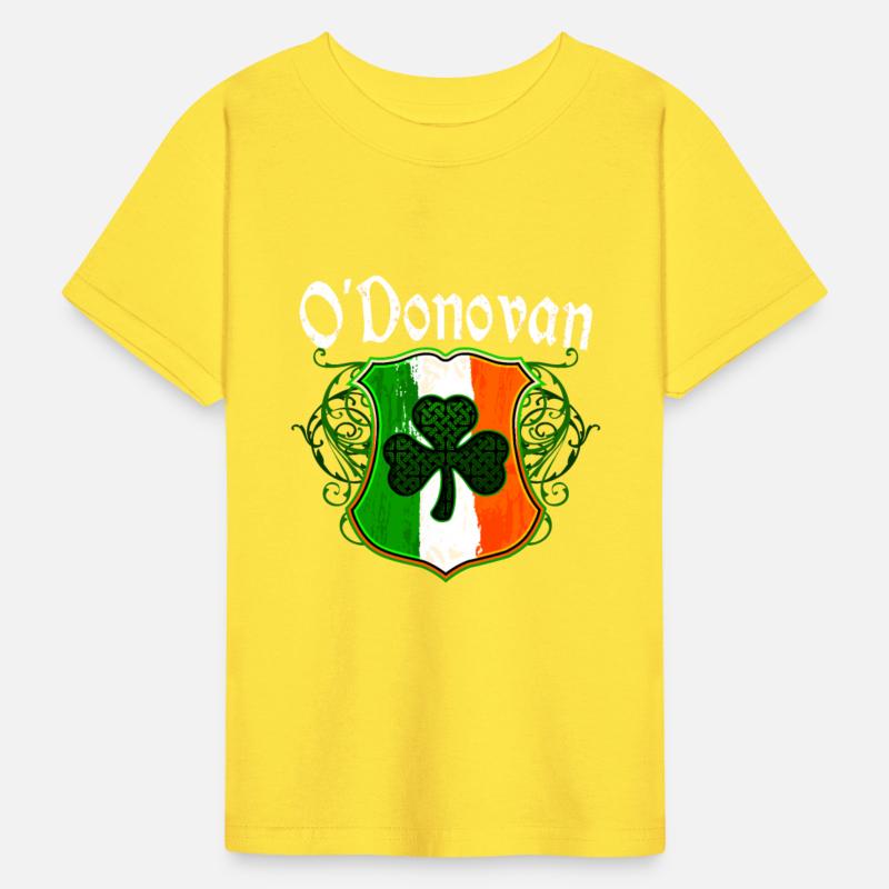 O'Donovan Irish Surname Ireland Flag Shamrock