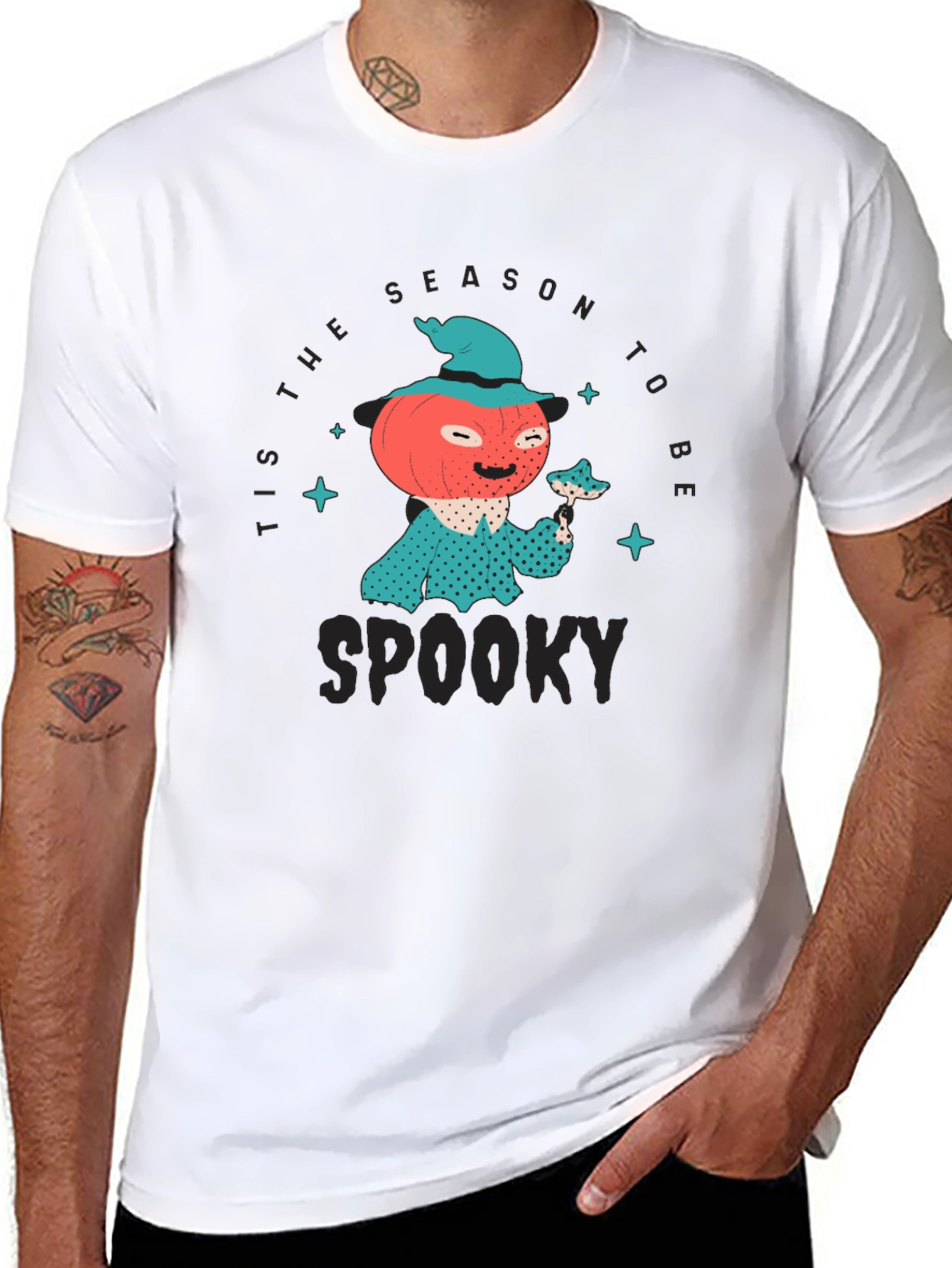 Tis The Season To Be Spooky Pumpkin Character T-Shirt