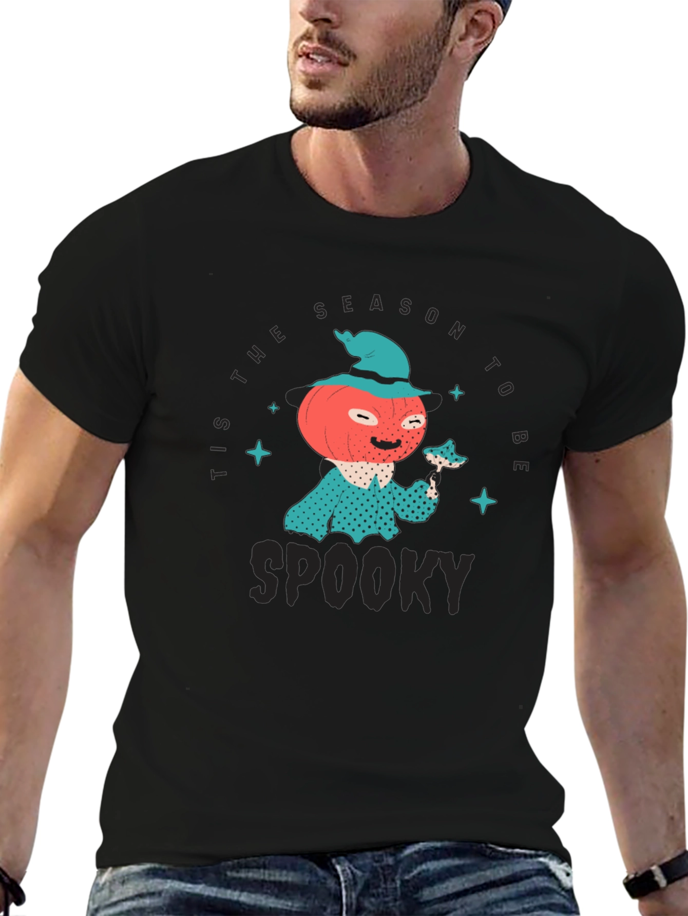 Tis The Season To Be Spooky Pumpkin Character T-Shirt