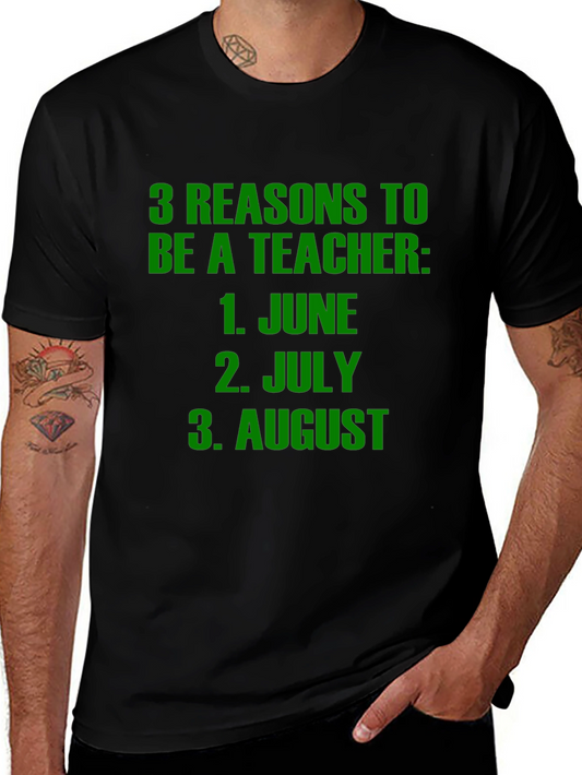 Teacher Summer Vacation T-Shirt - June July August