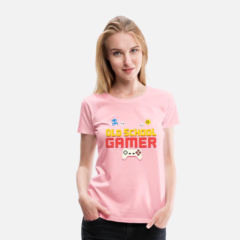 Old School Gamer Retro Gaming Motif 2