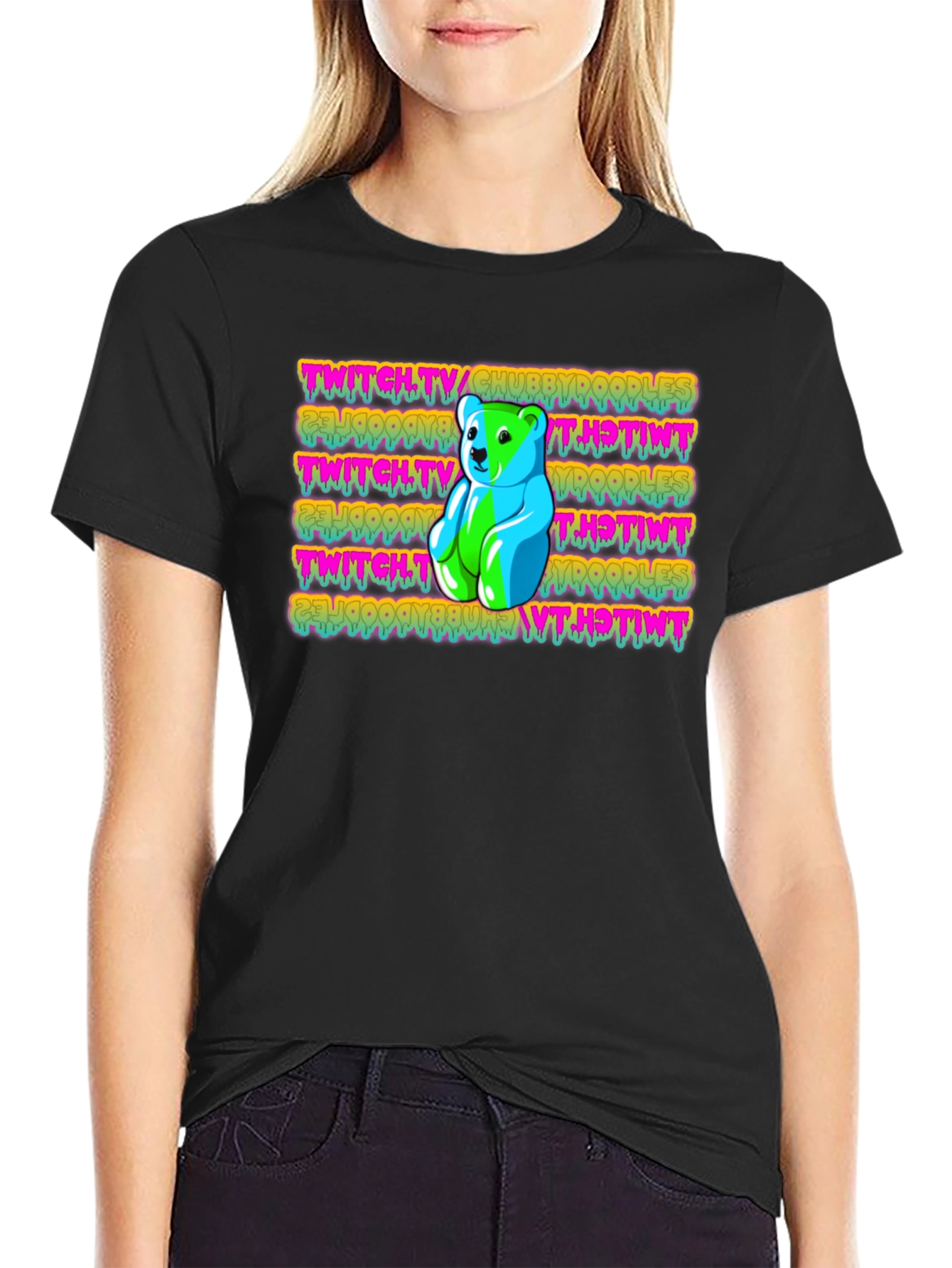 Twitch Chubby Doodles Gummy Bear Graphic Tee