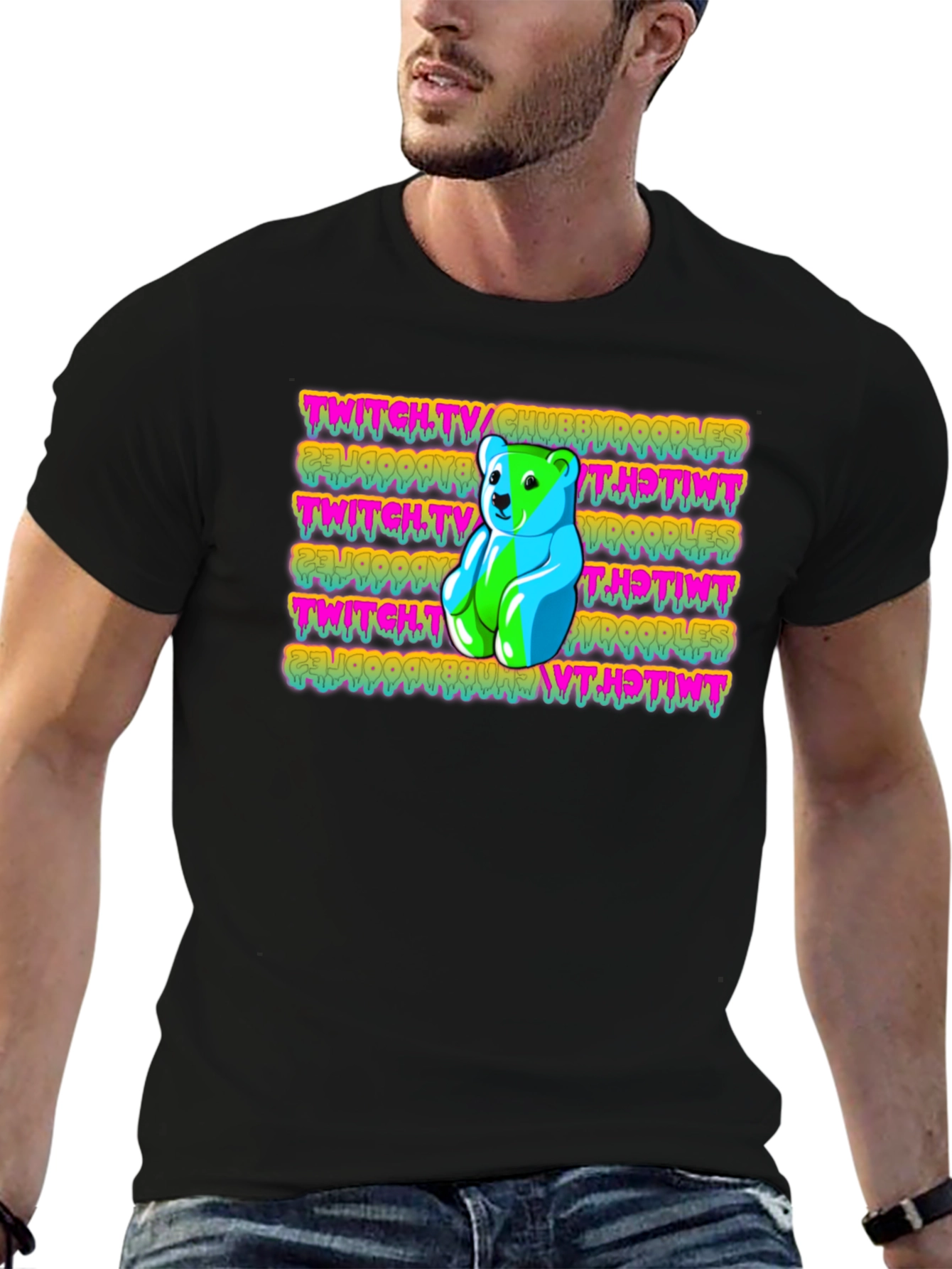 Twitch Chubby Doodles Gummy Bear Graphic Tee