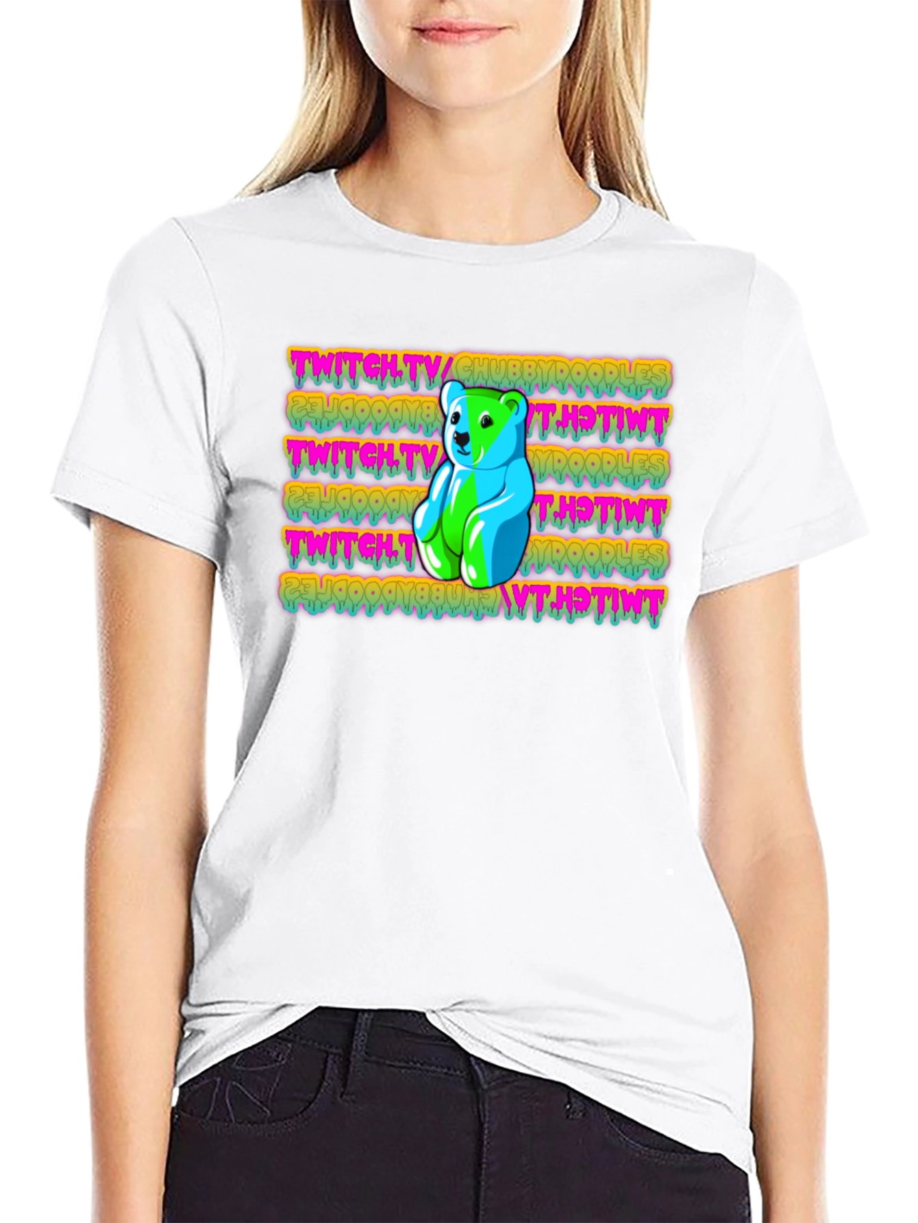 Twitch Chubby Doodles Gummy Bear Graphic Tee