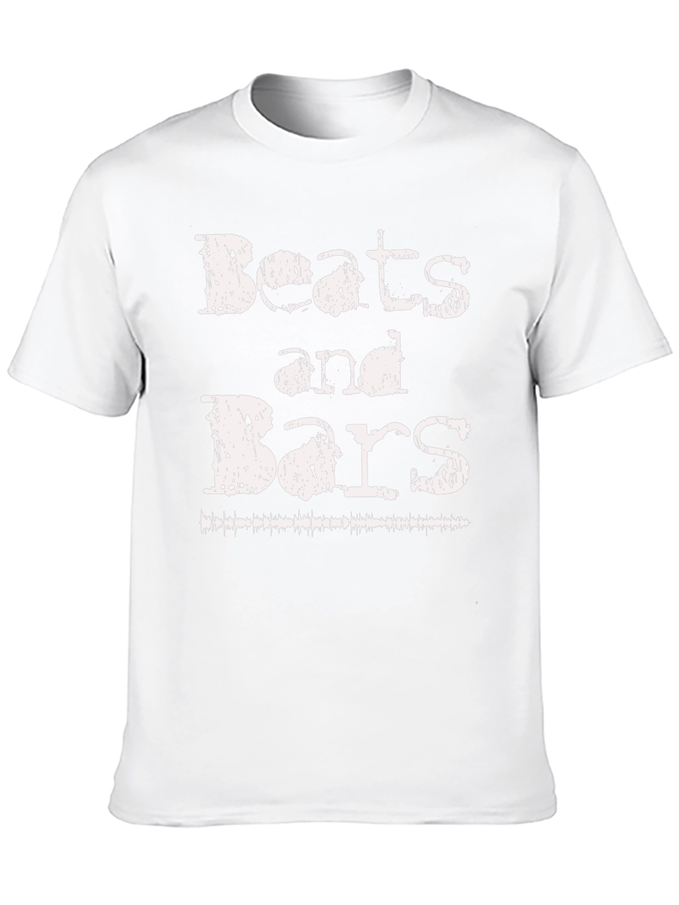 Beats and Bars Graphic Black T-Shirt