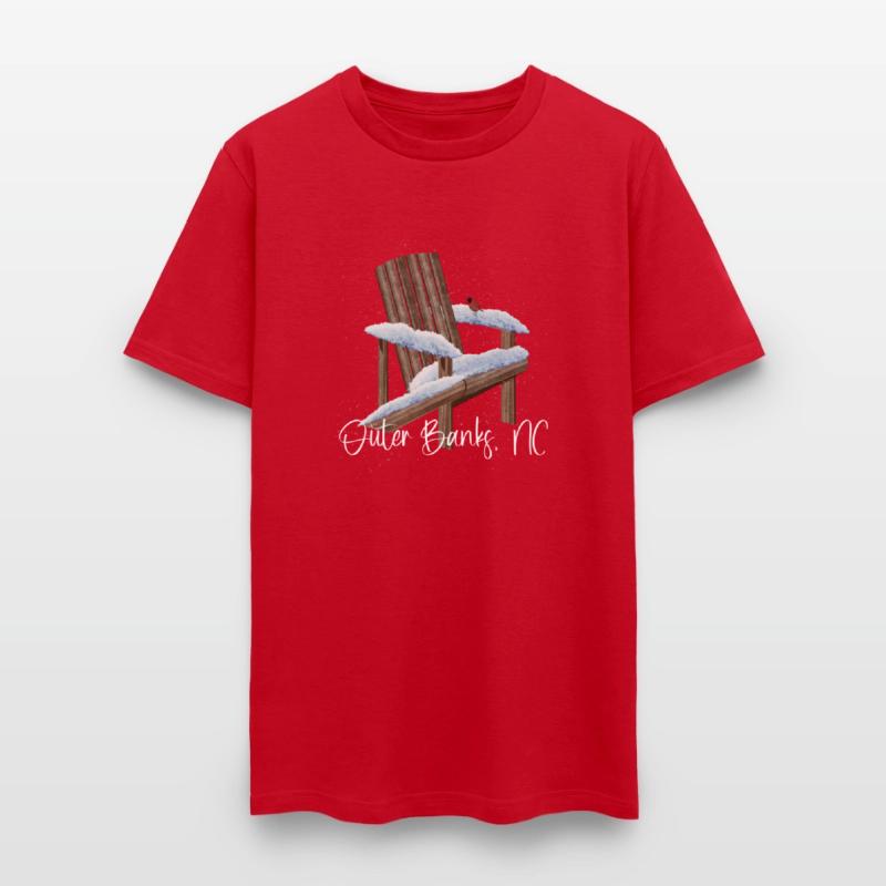 Outer Banks, NC Snowy Adirondack Chair