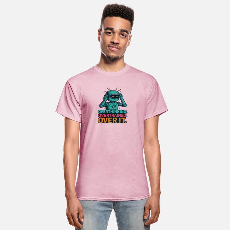 Overthinking Robot Illustration