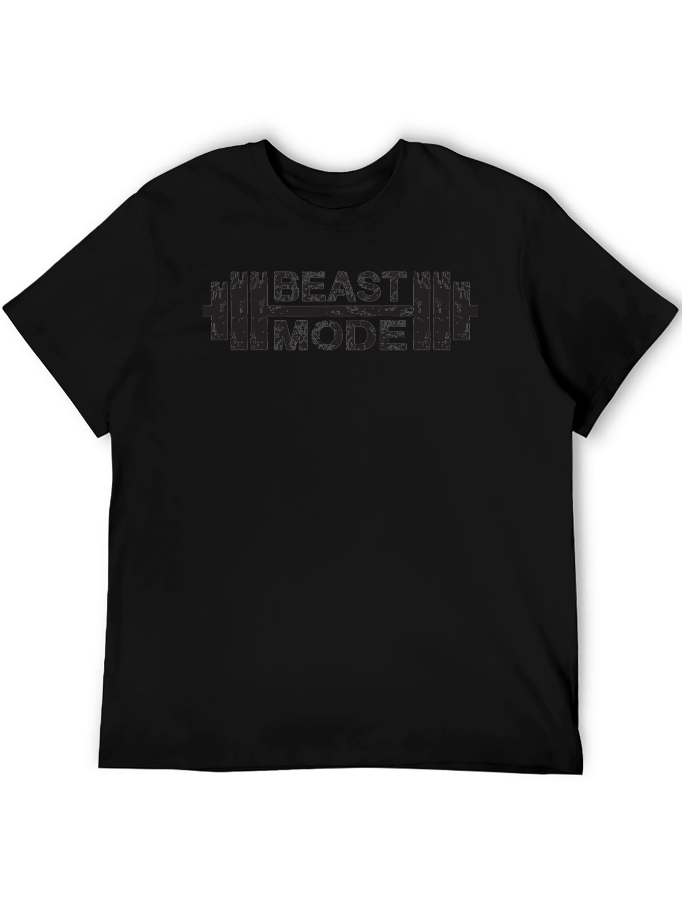 Beast Mode Workout T-Shirt - Black Graphic Tee