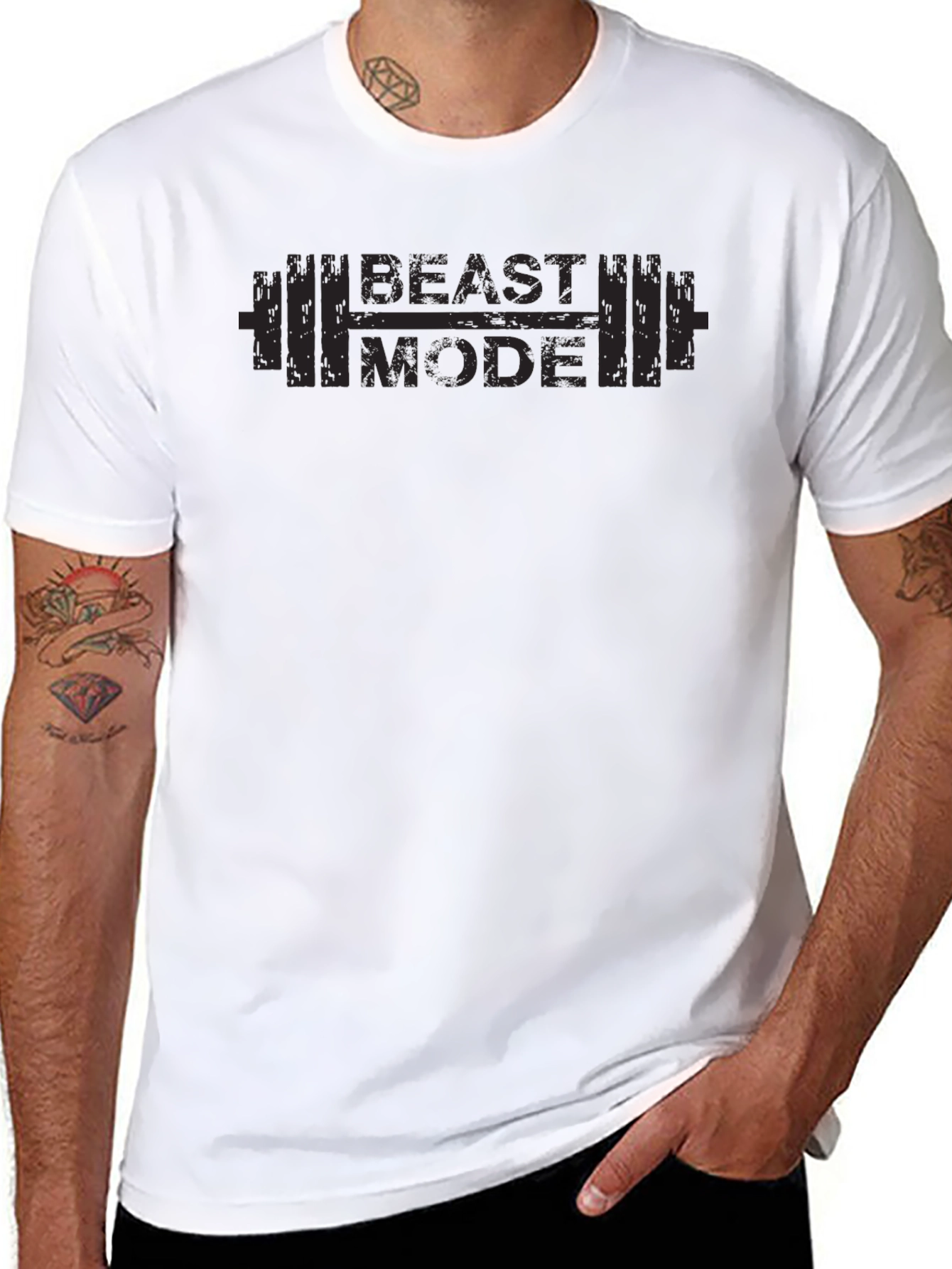 Beast Mode Workout T-Shirt - Black Graphic Tee
