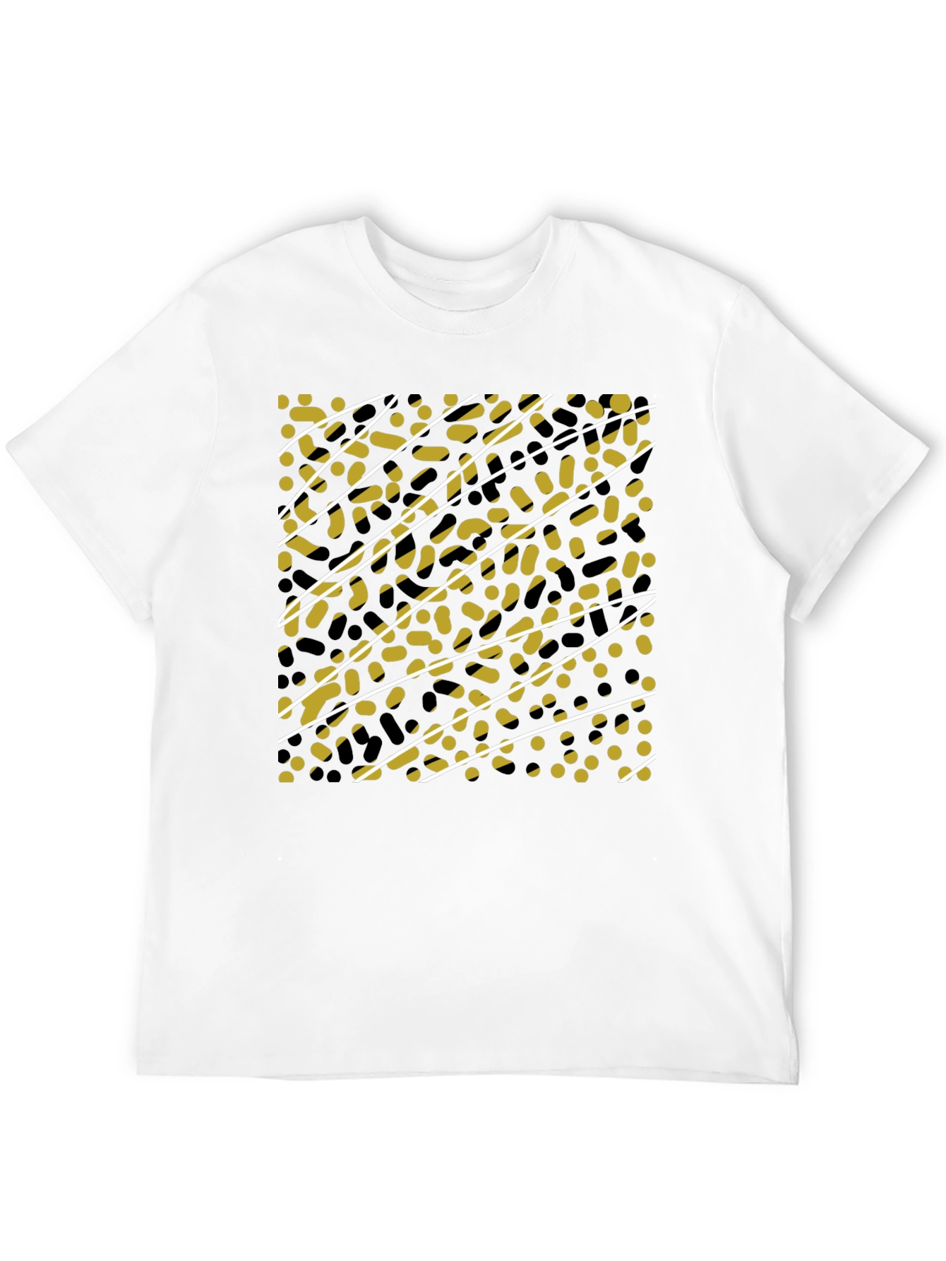 Abstract Pattern Black T-Shirt