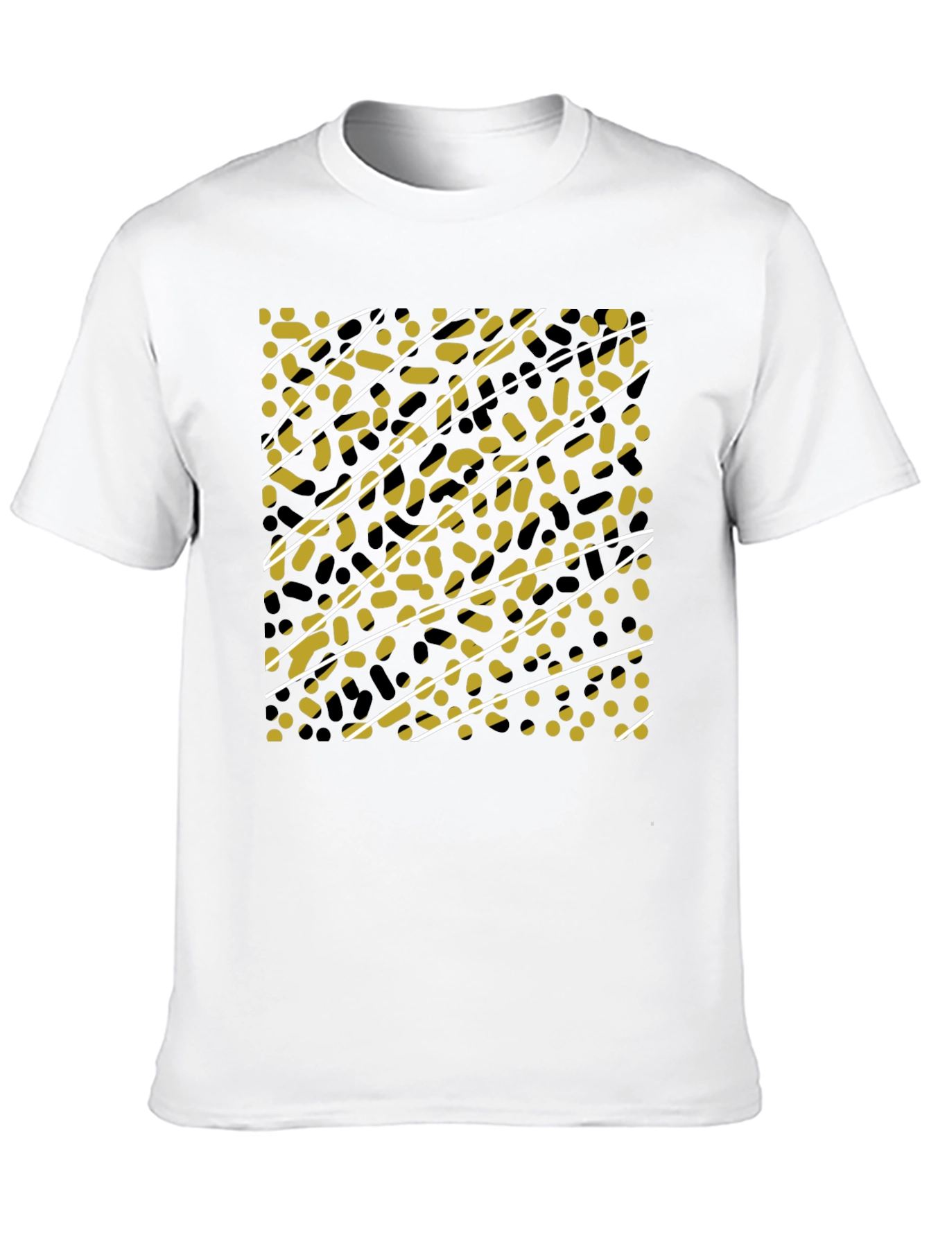 Abstract Pattern Black T-Shirt