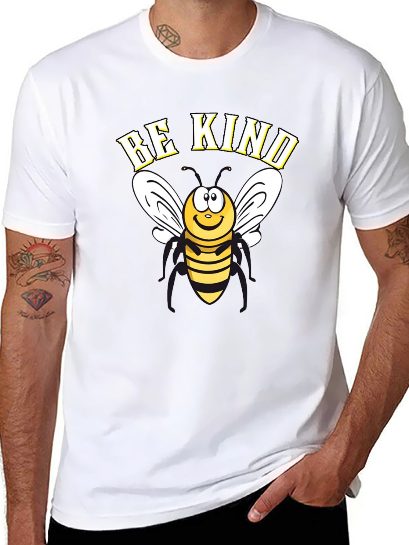 Be Kind Bee Graphic T-Shirt - Black