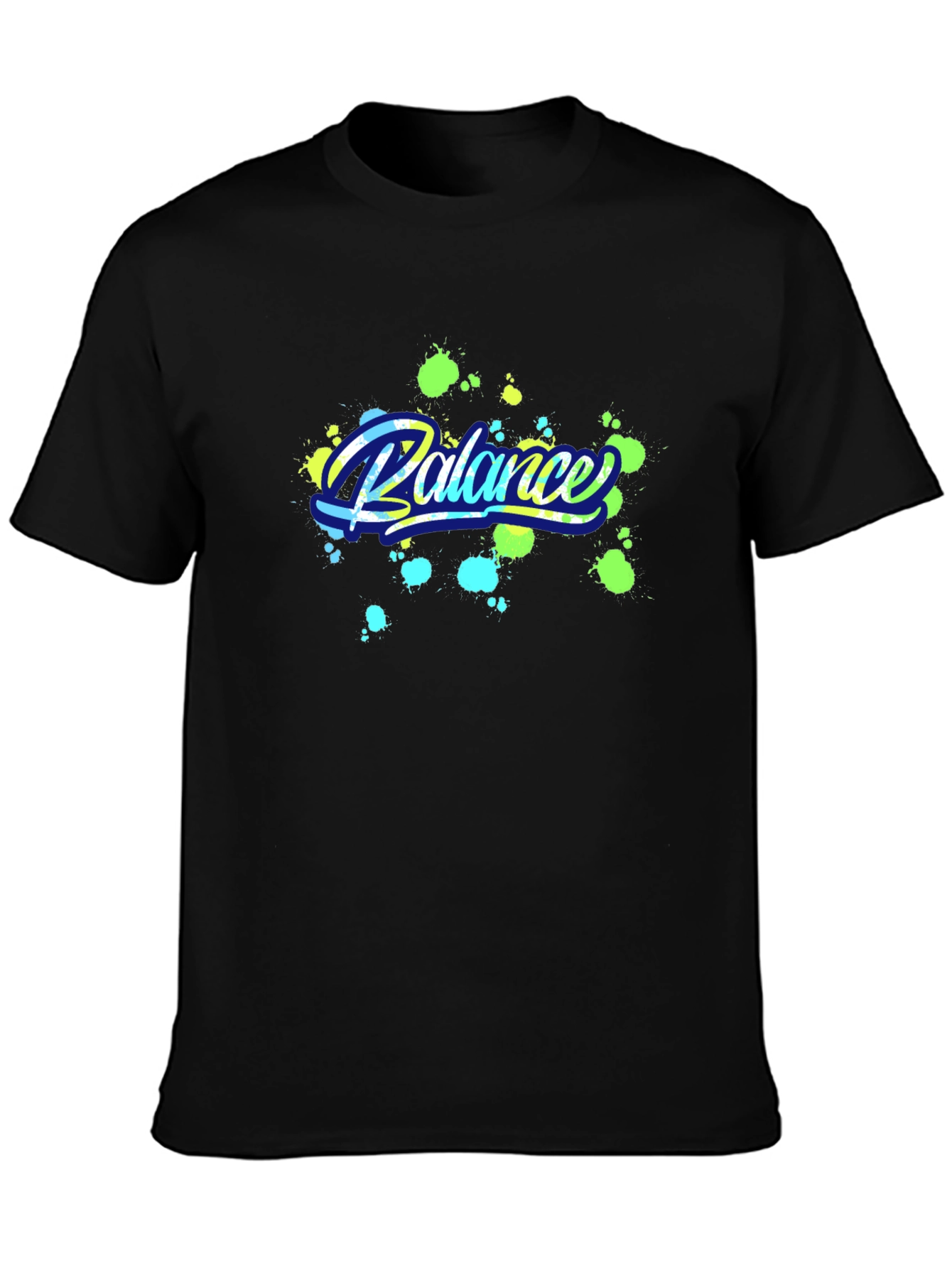 Balance Graphic Black T-Shirt