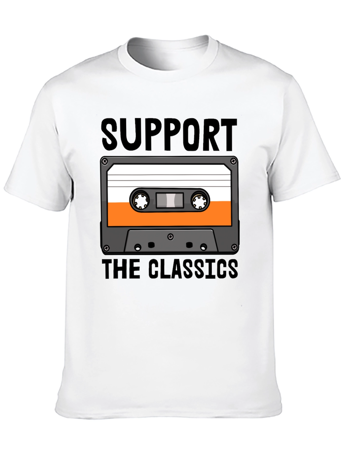 Support the Classics Cassette Tape Graphic T-Shirt