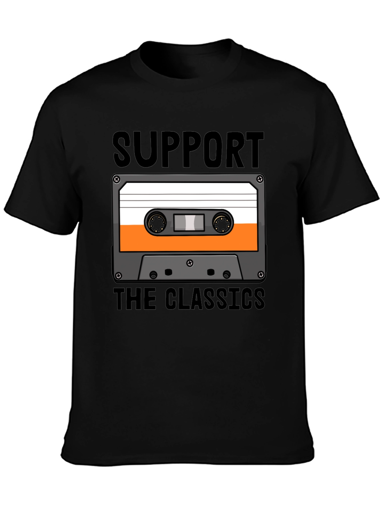 Support the Classics Cassette Tape Graphic T-Shirt