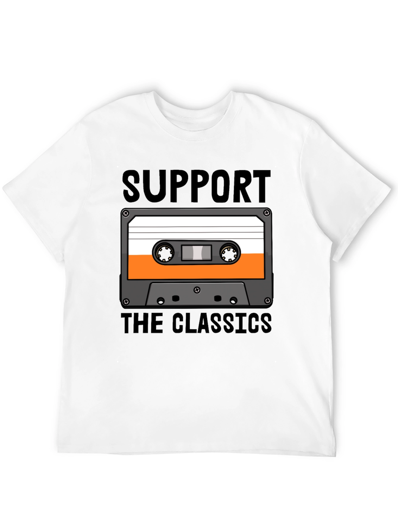 Support the Classics Cassette Tape Graphic T-Shirt