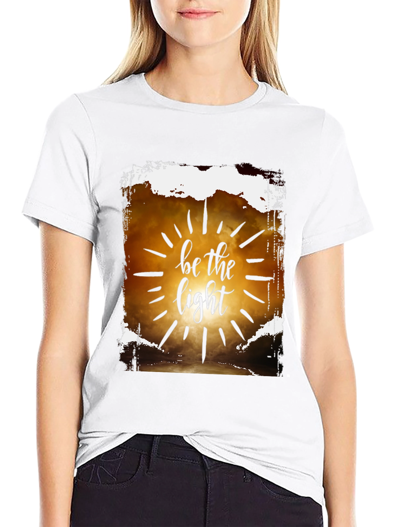 Be the Light Graphic T-Shirt - Inspirational Design