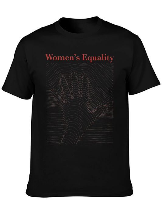 Womens Equality Graphic Tee - Black Cotton