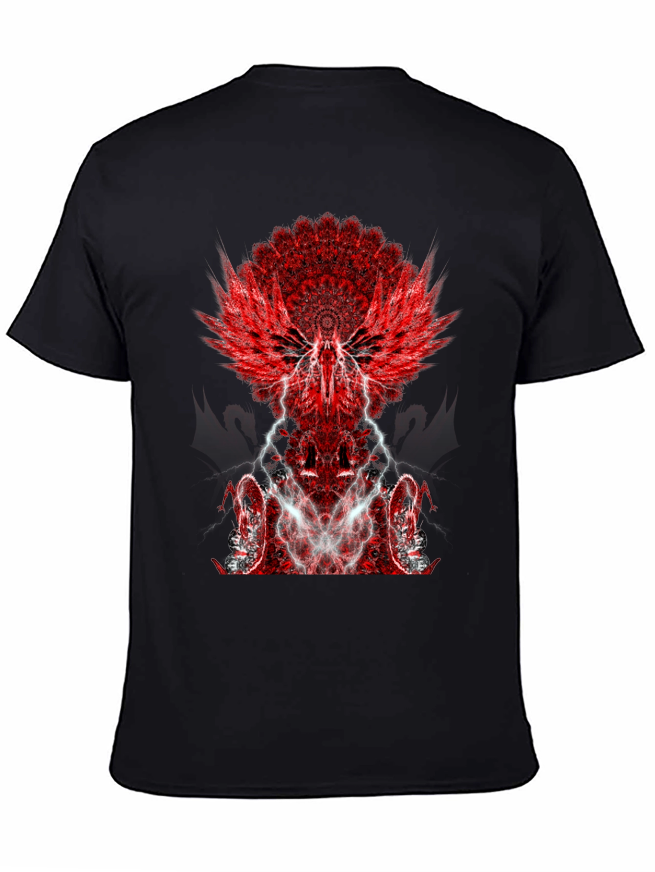 Winged Graphic Black T-Shirt