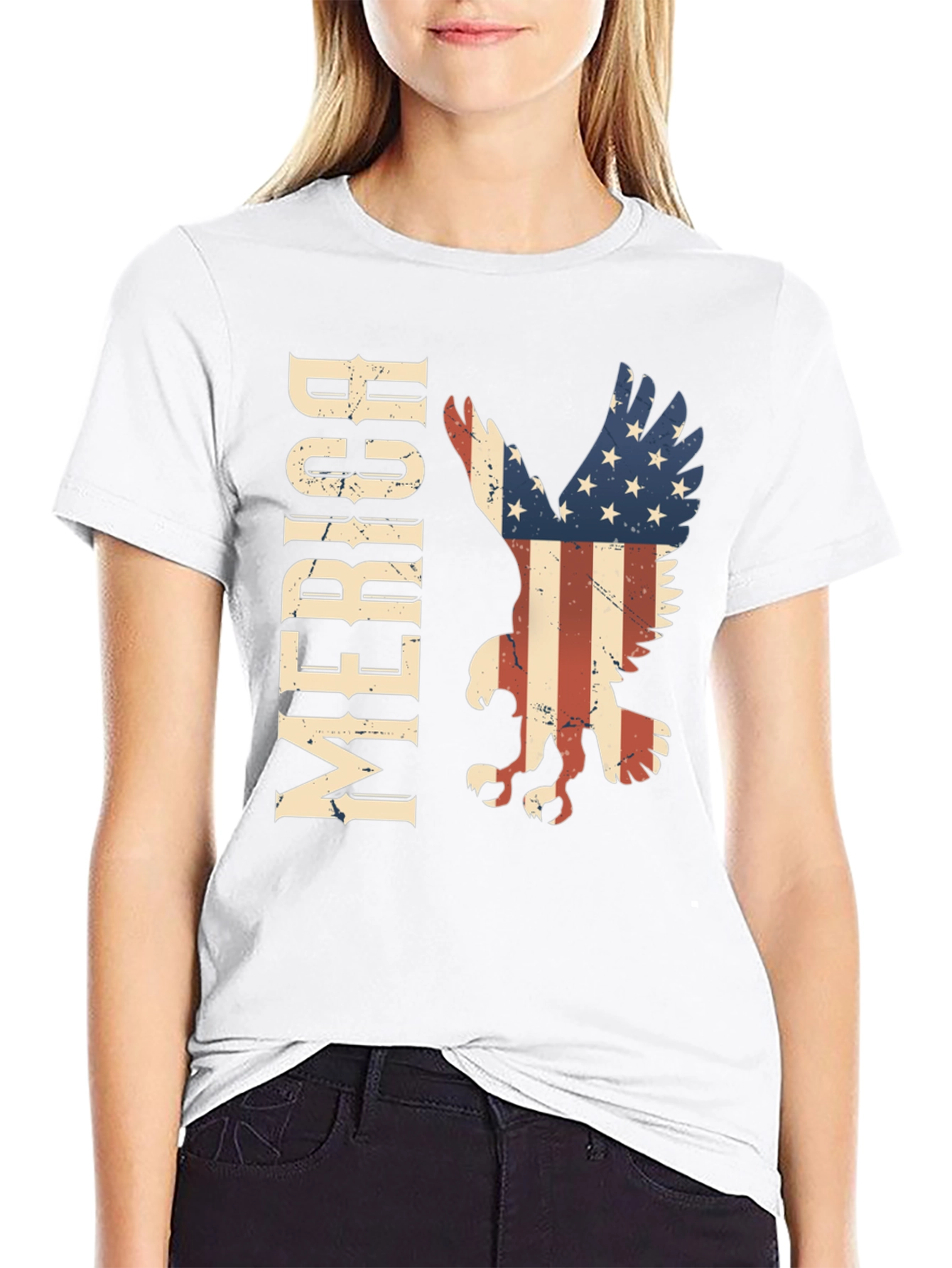 American Eagle Patriotic T-Shirt - USA Pride