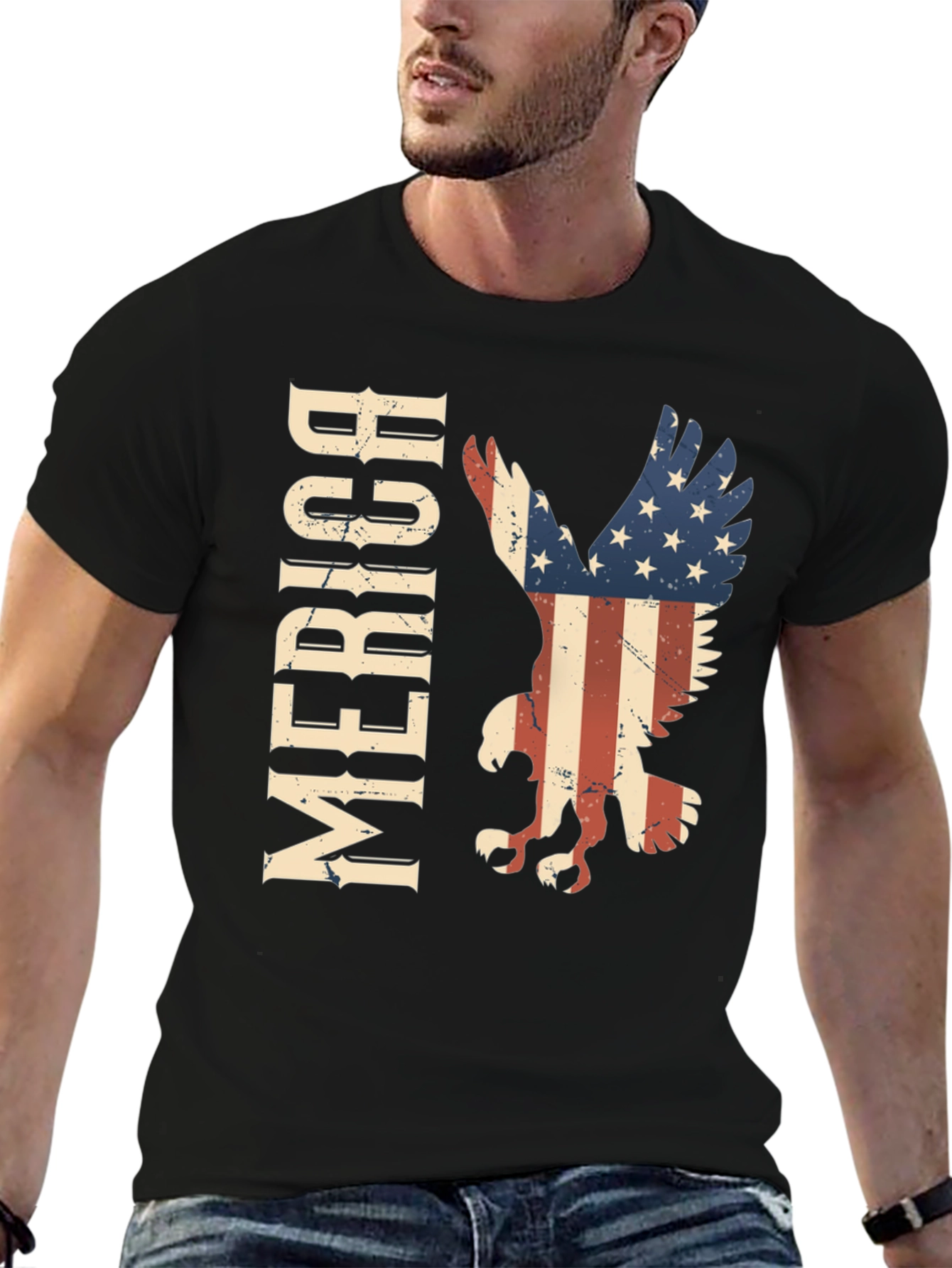 American Eagle Patriotic T-Shirt - USA Pride