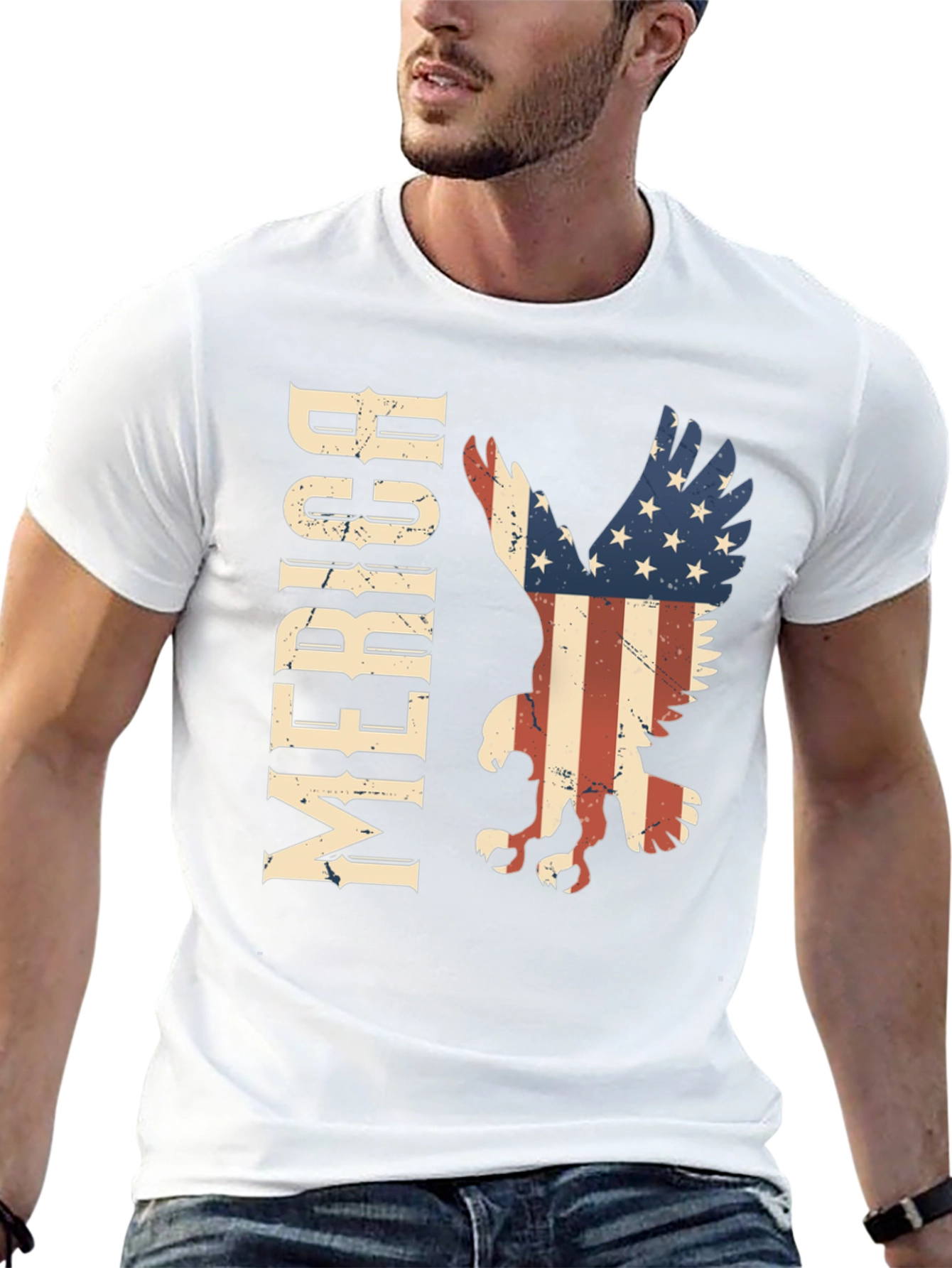 American Eagle Patriotic T-Shirt - USA Pride