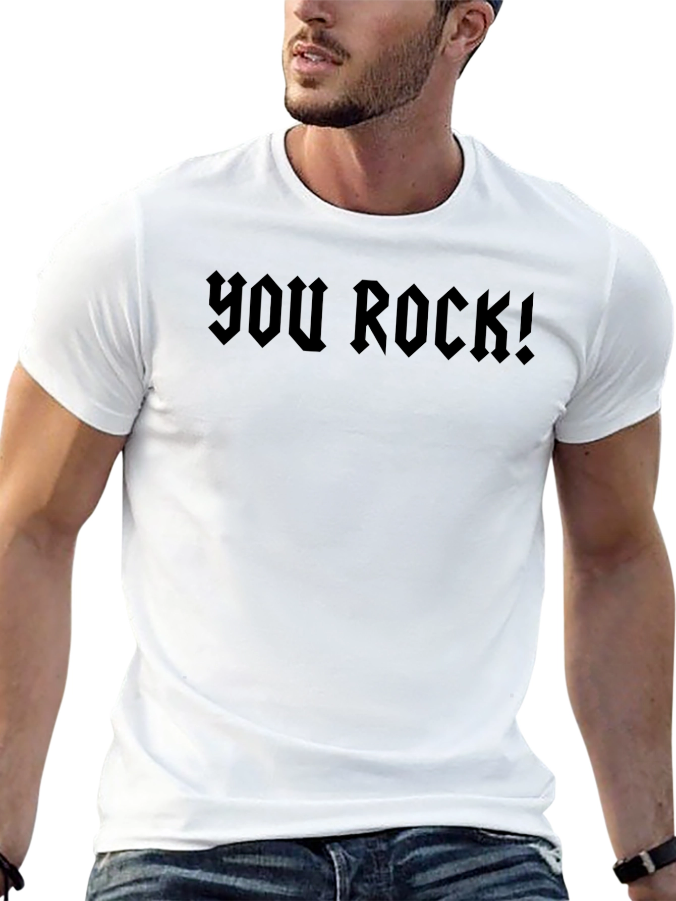 You Rock! Graphic Tee - Bold Rocker Style T-Shirt