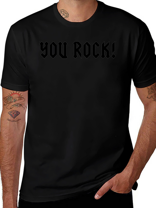 You Rock! Graphic Tee - Bold Rocker Style T-Shirt