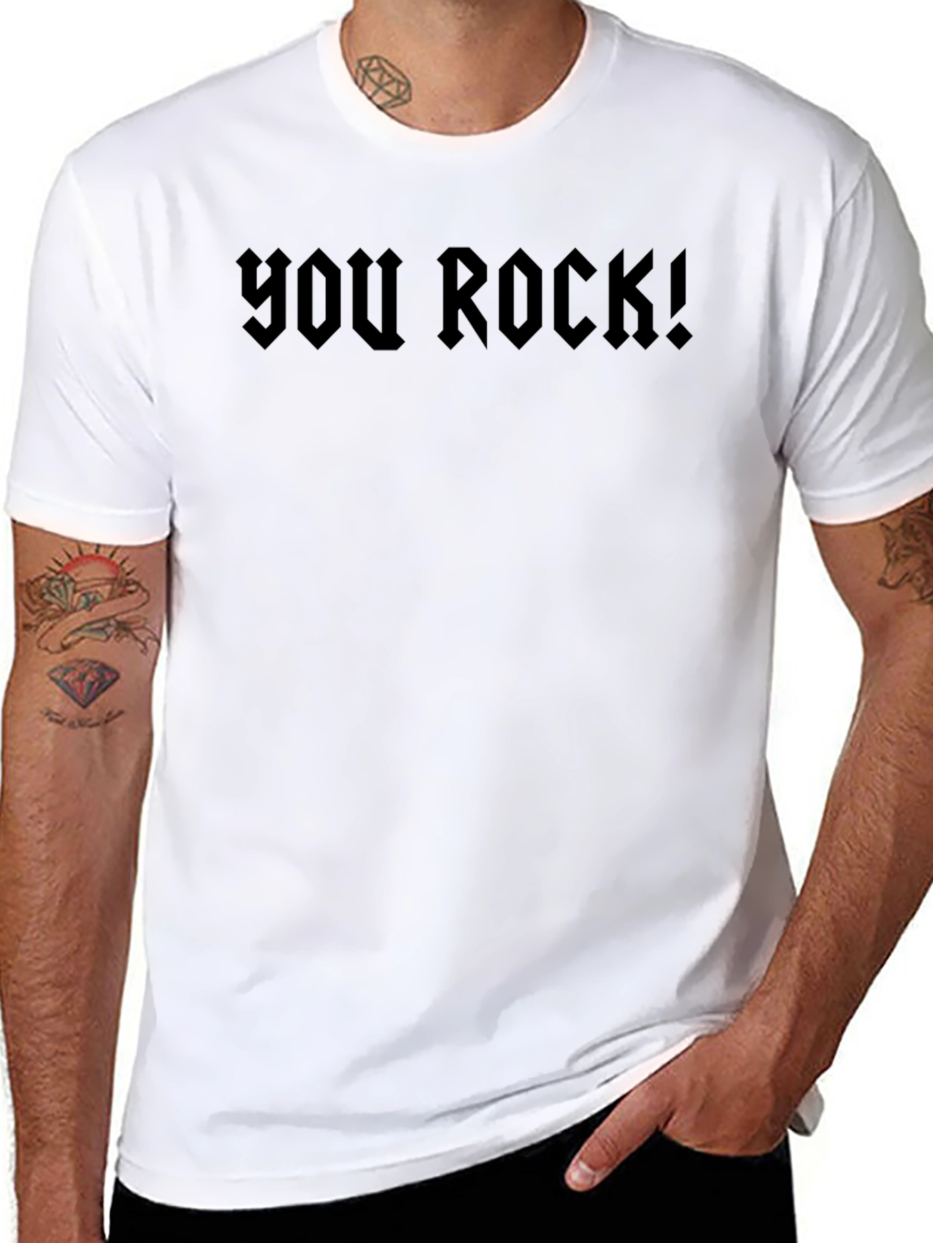 You Rock! Graphic Tee - Bold Rocker Style T-Shirt