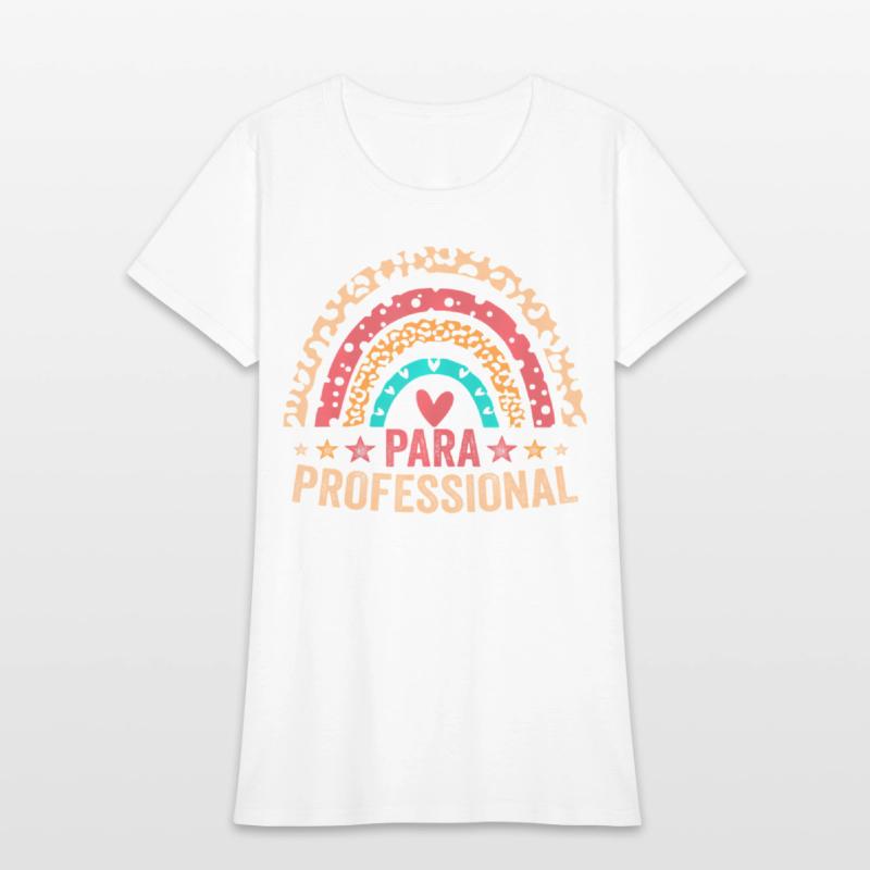 Paraprofessional leopard rainbow back to school