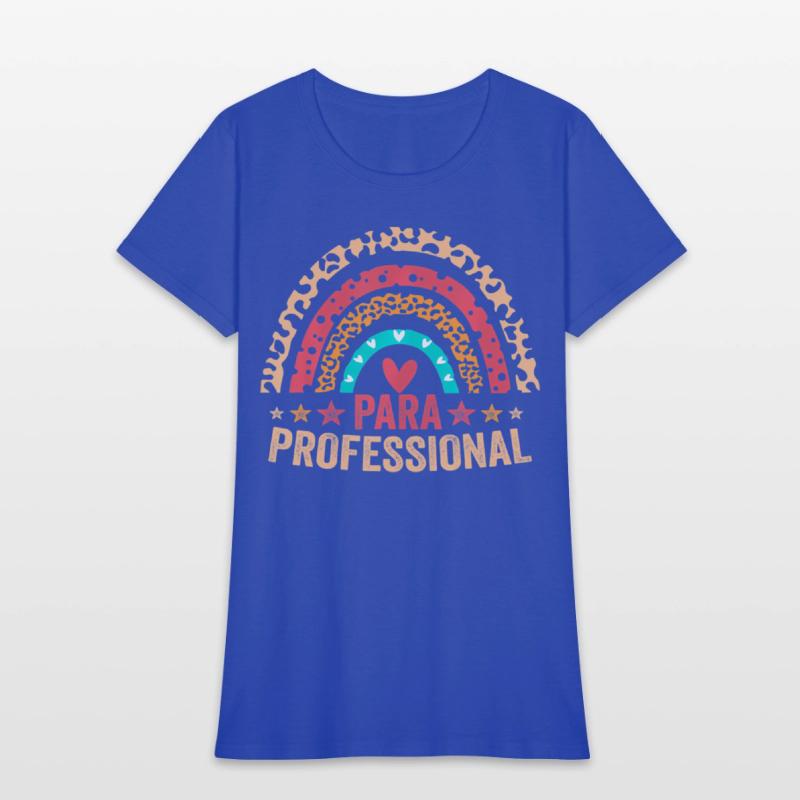 Paraprofessional leopard rainbow back to school