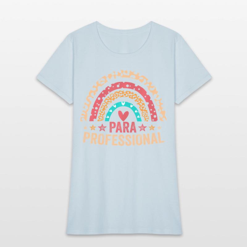 Paraprofessional leopard rainbow back to school