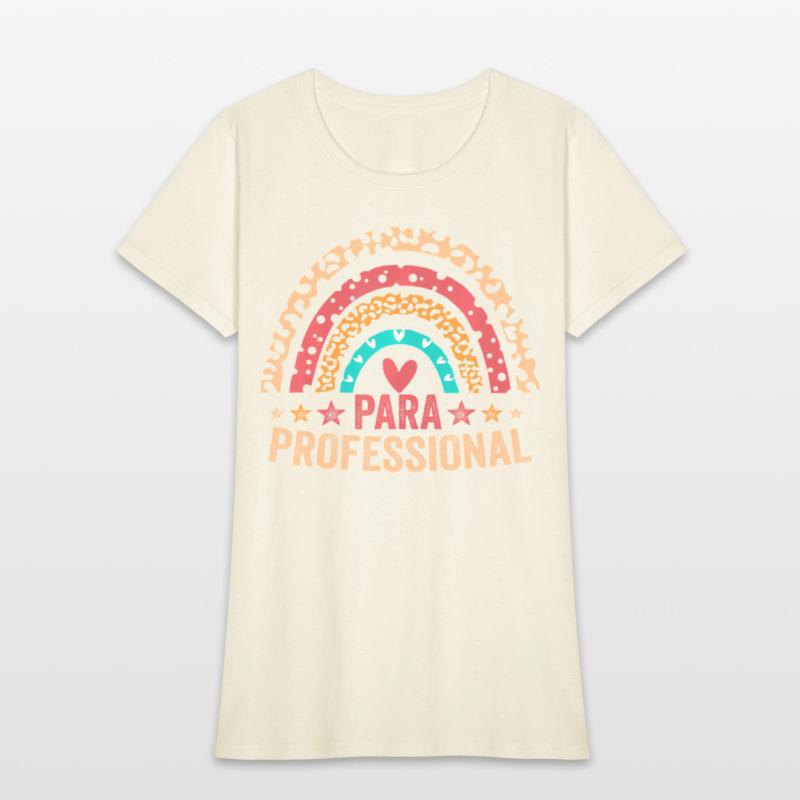 Paraprofessional leopard rainbow back to school