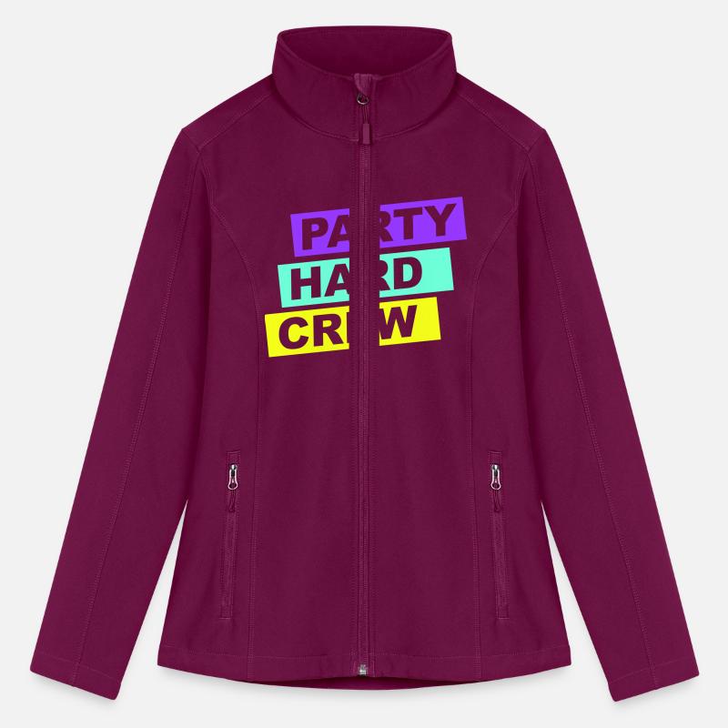 Party Hard Crew Member Team Club Friends Celebrate