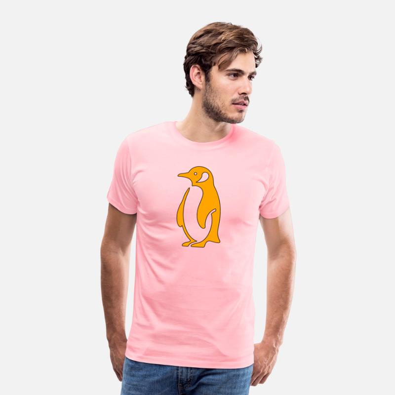 Penguin Simple Minimalistic Style Orange