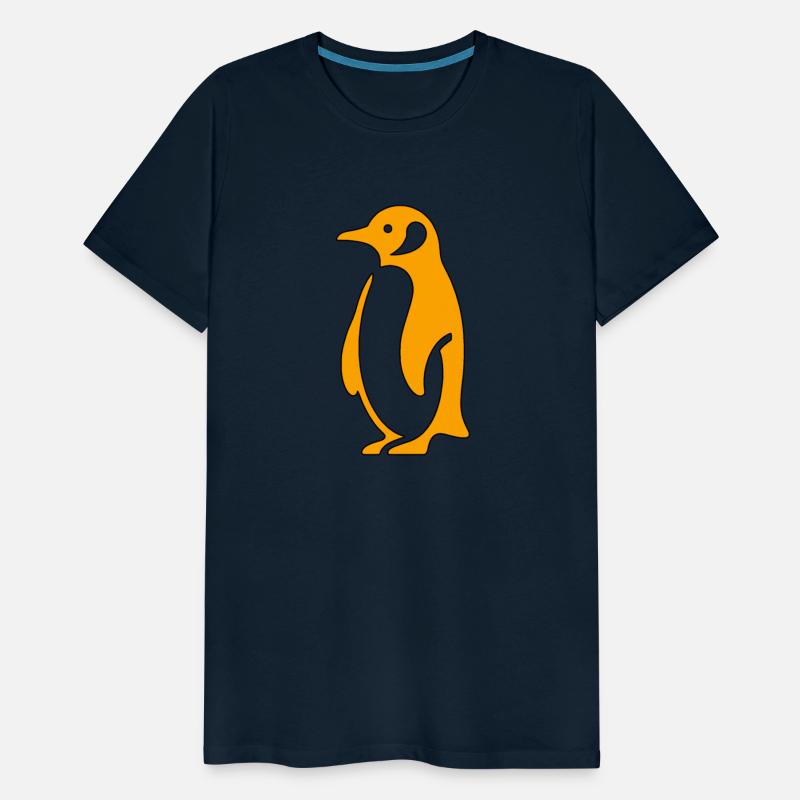 Penguin Simple Minimalistic Style Orange