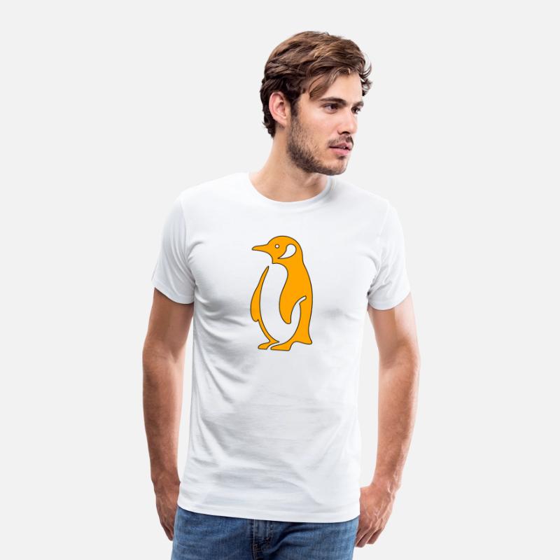 Penguin Simple Minimalistic Style Orange