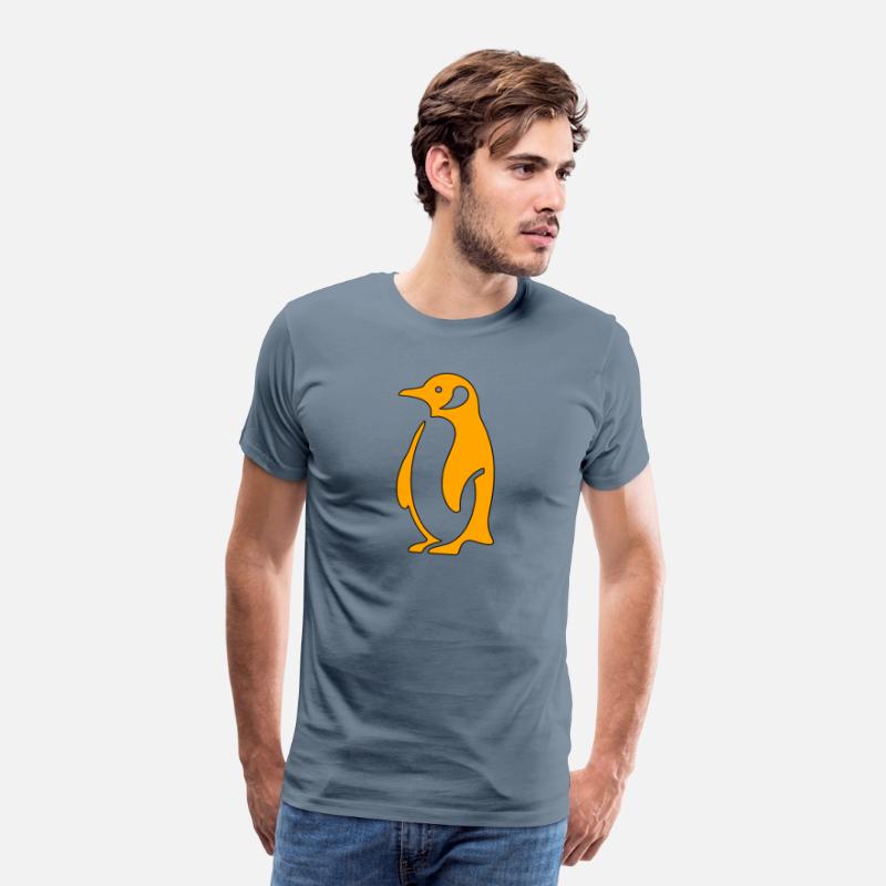 Penguin Simple Minimalistic Style Orange