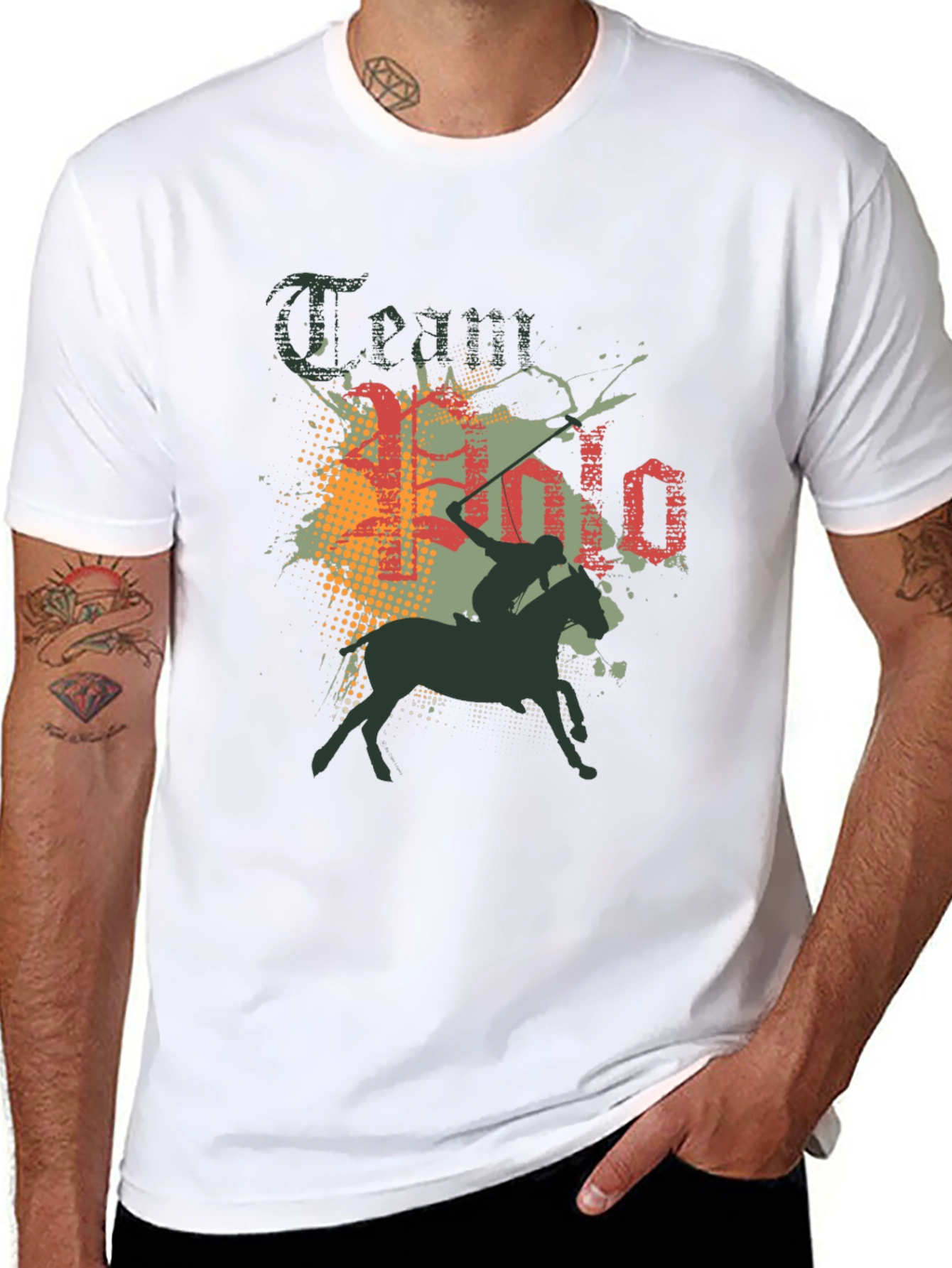 Team Polo T-Shirt - Black